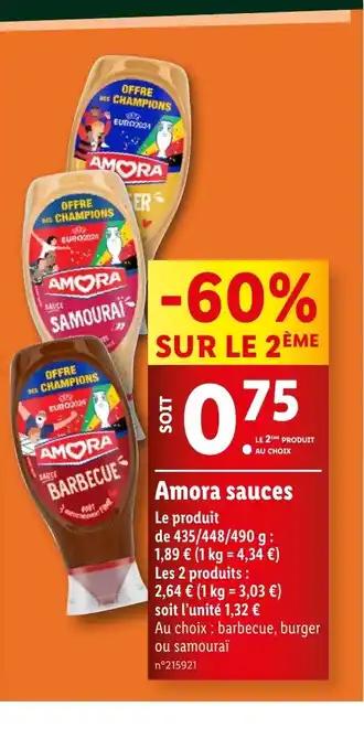 Amora sauces