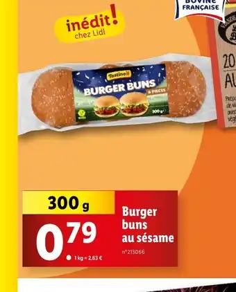 Burger buns au sésame