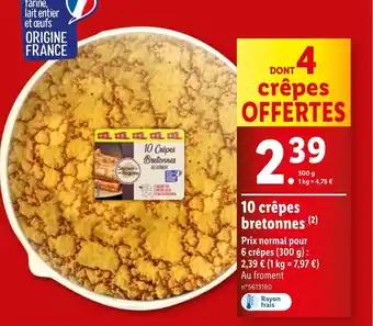 10 crêpes bretonnes