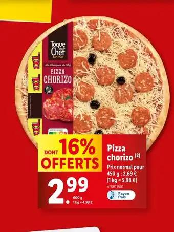 PIZZA CHORIZO
