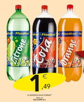 PFANDFREIL LA BOISSON MAXI FORMAT