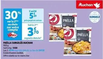 Auchan - paella surgelee