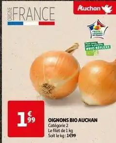 Auchan - oignons bio