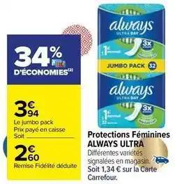 Always - protections féminines ultra