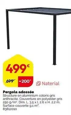 Naterial - pergola adossée