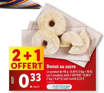 Donut au sucre
