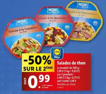 NIXE Salades de thon