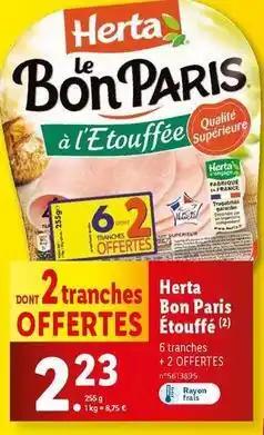 Herta - bon paris etouffe