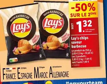 Lay's chips saveur barbecue