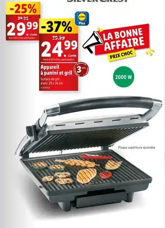 Appareil à panini et gril