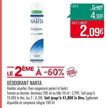 NARTA DÉODORANT