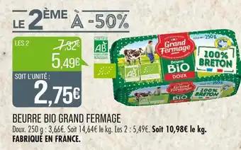 GRAND FERMAGE BEURRE BIO