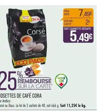 CORA DOSETTES DE CAFÉ