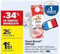 Yoplait - yaourt brassé