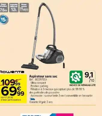 Aspirateur sans sac