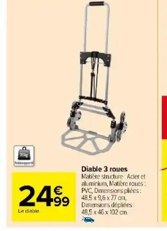 Diable 3 roues