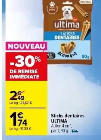 Sticks dentaires