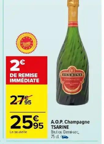 A.O.P. Champagne TSARINE