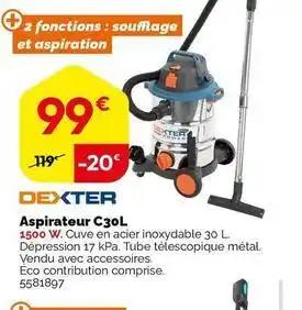 Dexter - aspirateur c30l