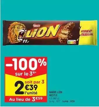 Nestlé - barre lion