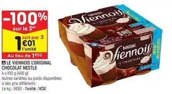 Nestlé - le viennois l'original chocolat