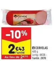 Leader price - cervelas