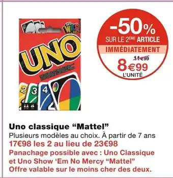 Mattel Uno classique