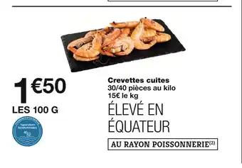 Crevettes cuites