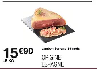 Jambon Serrano 14 mois