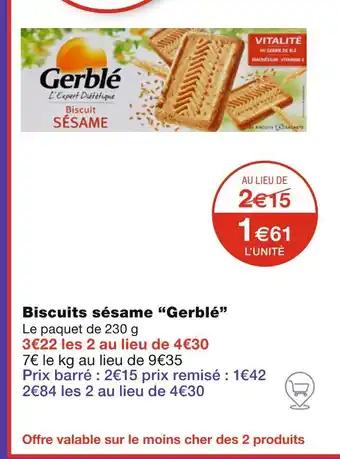 Gerblé Biscuits sésame