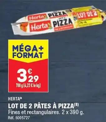 LOT DE 2 PÂTES À PIZZA(B)