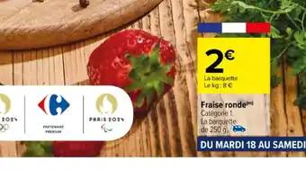 Fraise ronde (m)