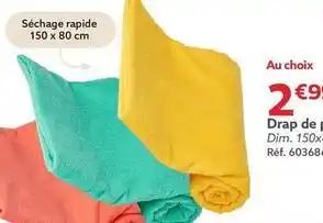 Drap de plage eponge