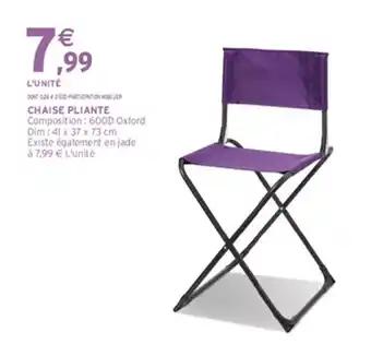 CHAISE PLIANTE