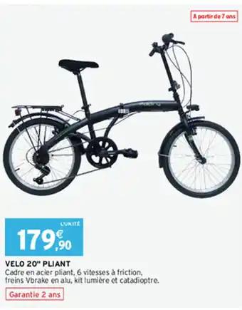 VELO 20" PLIANT