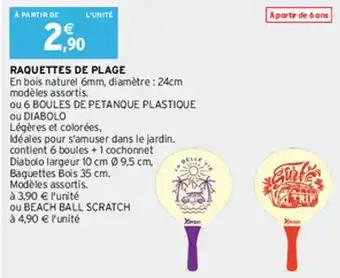 RAQUETTES DE PLAGE