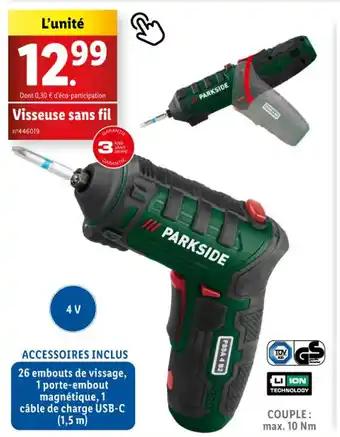 Visseuse sans fil