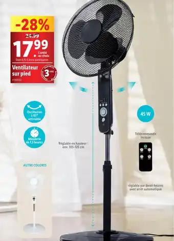 Ventilateur sur pied