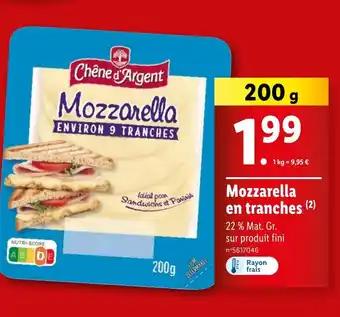 Mozzarella en tranches (2)