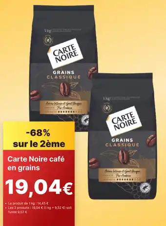 Carte Noire café en grains