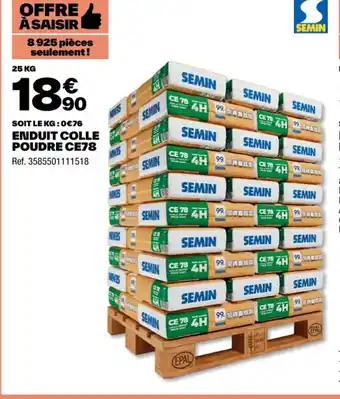 Enduit colle poudre