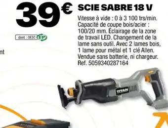 Scie sabre 18V