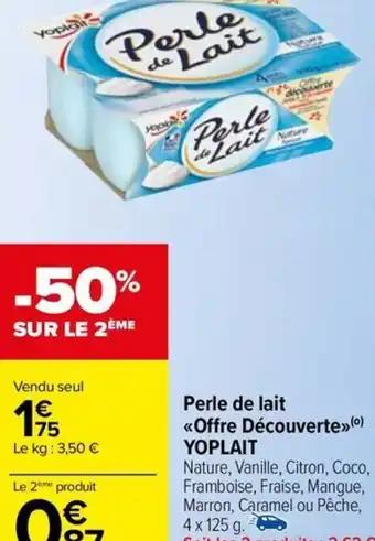 Perle de lait <<Offre Découverte» (0) YOPLAIT