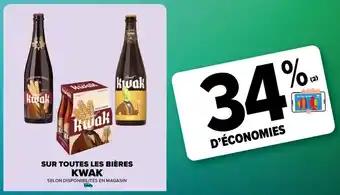 SUR TOUTES LES BIÈRES KWAK