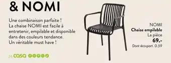 Nomi chaise empilable