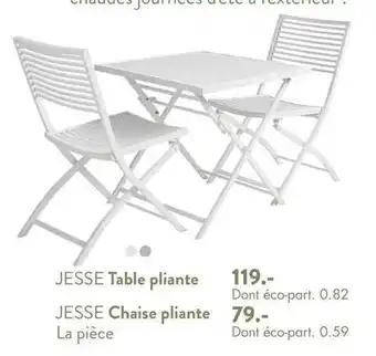 Jesse chaise pliante