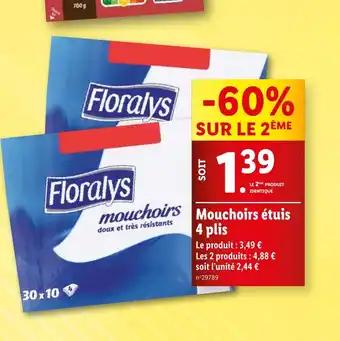 Mouchoirs étuis 4 plis
