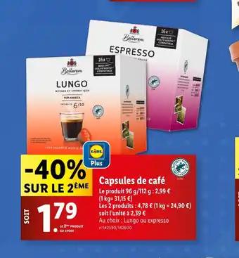 Capsules de café