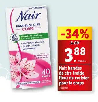 Nair bandes de cire froide fleur de cerisier pour le corps