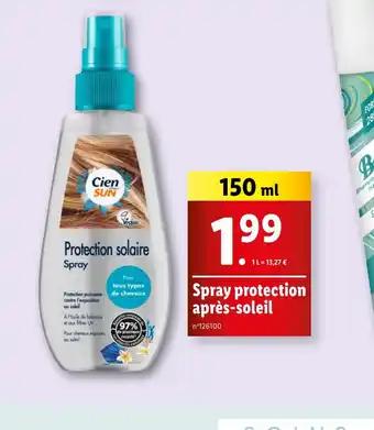 Spray protection après-soleil